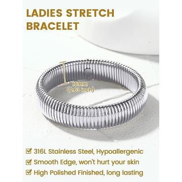 Stylish KeyStyle Chunky Bangle Bracelets for Women
