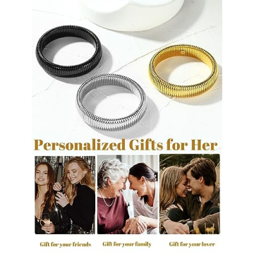 Stylish KeyStyle Chunky Bangle Bracelets for Women