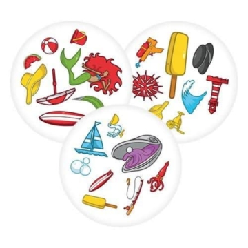 Spot It! Waterproof Card Game for Kids and Families