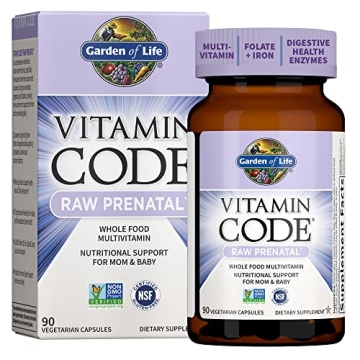 Garden of Life Prenatal Multivitamin for Women from Whole Foods with Biotin, Iron & Folate not Folic...