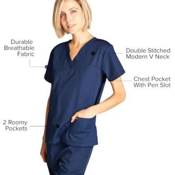 Dagacci Unisex Medical Scrub Set for Comfort and Style