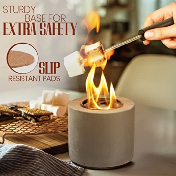 Elegant Tabletop Fire Pit with Roasting Sticks | Perfect for Gatherings
