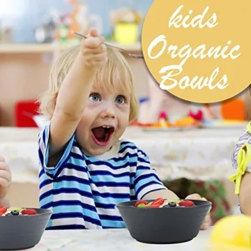 Wrova Wheat Straw Bowl Set - 6 Unbreakable Bowls 36 OZ