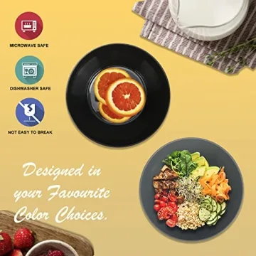 Wrova Wheat Straw Bowl Set - 6 Unbreakable Bowls 36 OZ