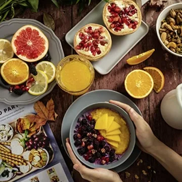 Wrova Wheat Straw Bowl Set - 6 Unbreakable Bowls 36 OZ