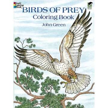 Exquisite Birds of Prey Coloring Book by John Green for Art and Education