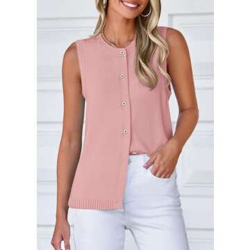PRETTYGARDEN Women's Trendy Sweater Vest Summer 2025