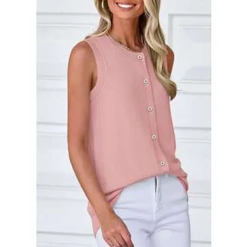 PRETTYGARDEN Women's Trendy Sweater Vest Summer 2025