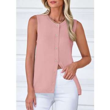 PRETTYGARDEN Women's Trendy Sweater Vest Summer 2025