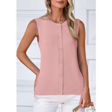 PRETTYGARDEN Women's Trendy Sweater Vest Summer 2025