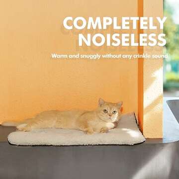 Self Warming Cat Bed Self Heating Cat Dog Mat 24 x 18 inch Extra Warm Thermal Pet Pad for Indoor Out...