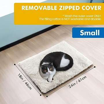 Self Warming Cat Bed Cozy Thermal Pad for Pets