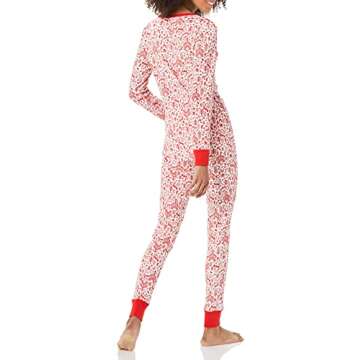 Amazon Essentials Women's Snug-Fit Cotton Pajama Set - Discontinued Colors, White Forest, 3X