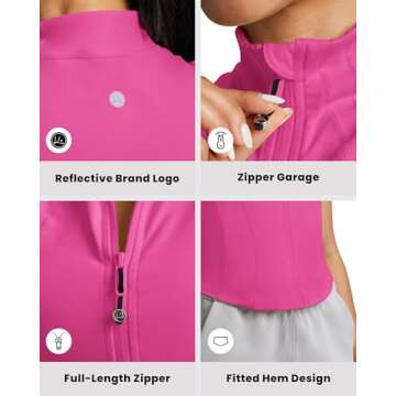 QUEENIEKE Sleeveless Zip-Up Crop Shirt for Women