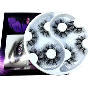 Lightweight HBZGTLAD Cat-Eye Faux Mink Lashes 5 Pairs