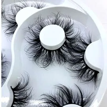Lightweight HBZGTLAD Cat-Eye Faux Mink Lashes 5 Pairs