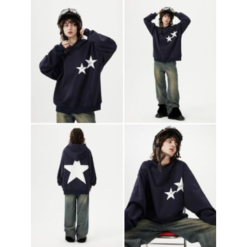 Shop Aelfric Eden Y2K Star Oversized Graphic Hoodie