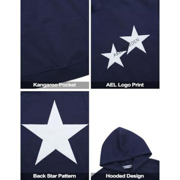 Shop Aelfric Eden Y2K Star Oversized Graphic Hoodie