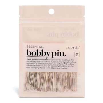 Kitsch Blonde Bobby Pins - 1.87 Inches | Ideal for Blonde, Thick & Thin Hair | Hair Styling Accessor...