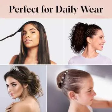 Kitsch Blonde Bobby Pins - 1.87 Inches | Ideal for Blonde, Thick & Thin Hair | Hair Styling Accessories for Kids, Girls and Women | Stylish and Secure Hair Pin - 45 pcs