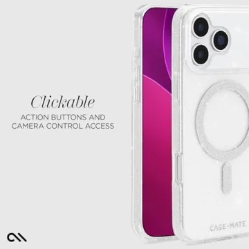 Stylish Twinkle Stardust iPhone 17 Pro Max Case with 12ft Protection