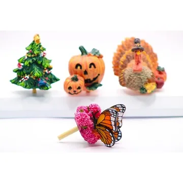 Holiday Kitchen Decor - Unique Paper Towel Holder - Interchangeable Seasonal Decorations with Your Kitchen Paper Towel Stand (Season Tops Storage Bar White (Holds 5 Tops))