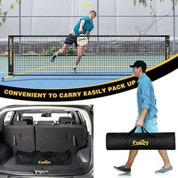 Fostoy Portable Pickleball Net Set, 22FT & 11FT Options