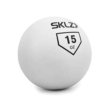 SKLZ Contact Ball Baseball and Softball Batting Training Ball, 15 Ounce