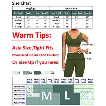 BUSCANDO Women's 2-Piece Seamless Workout Set