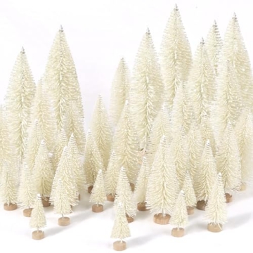 30Pcs Mini Christmas Trees for Enchanting Holiday Decor