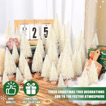 Mini Christmas Tree Set for Holiday Decor and Crafting