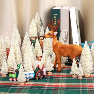 Mini Christmas Tree Set for Holiday Decor and Crafting