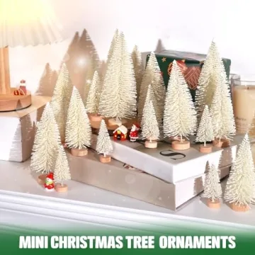 Mini Christmas Tree Set for Holiday Decor and Crafting