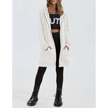 Zeagoo Women Zip Up Hoodie Comfort for All Seasons