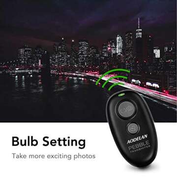 Camera Wireless Shutter Release Remote Control for Canon and More