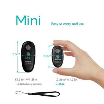 Camera Wireless Shutter Release Remote Control for Canon and More