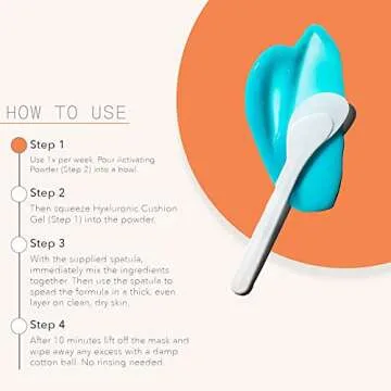 Dr Dennis Gross Hyaluronic Marine Modeling Mask: for Dehydrated Skin, Dull Complexion & Fine Lines and Wrinkles, 4 Treatments