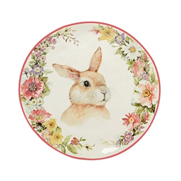 Easter Garden Plates Set of 4 - Perfect for Spring Dining