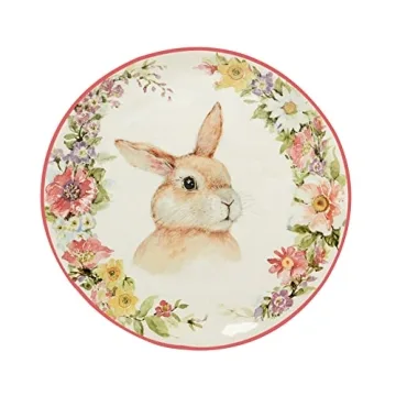 Easter Garden Plates Set of 4 - Perfect for Spring Dining