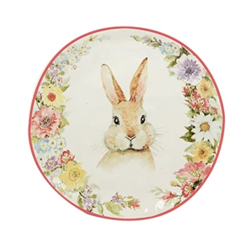 Easter Garden Plates Set of 4 - Perfect for Spring Dining