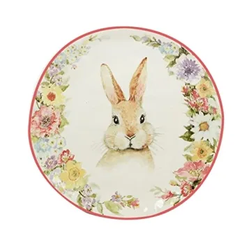 Easter Garden Plates Set of 4 - Perfect for Spring Dining