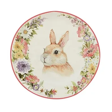Easter Garden Plates Set of 4 - Perfect for Spring Dining