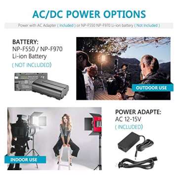 NEEWER 2 Pack Bi Color 660 LED Video Light and Stand Kit: (2) 3200-5600K CRI 96+ Dimmable Light with U Bracket and Barndoor, (2) 75 inches Light Stand for Studio Photography, Video Recording (Red)