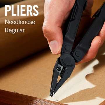 LEATHERMAN, Rebar Multitool with Premium Replaceable Wire Cutters and Saw, Black with MOLLE Sheath