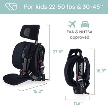 WAYB Pico Travel Car Seat - Lightweight & Portable for Air Travel