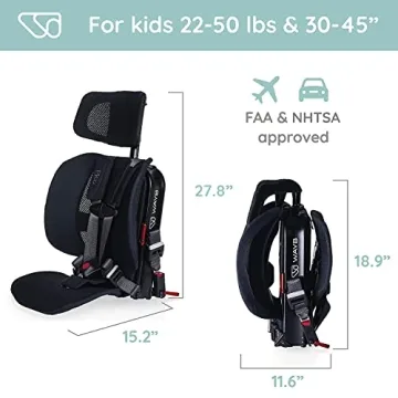 WAYB Pico Travel Car Seat - Lightweight & Portable for Air Travel