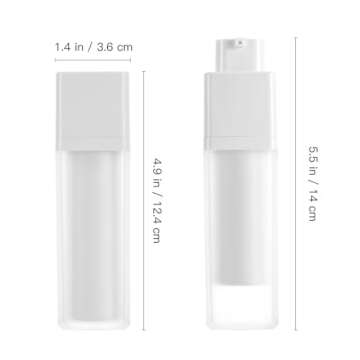 minkissy 3pcs Travel Airless Cosmetic Bottle Set 30ml