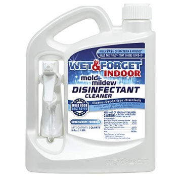 Wet & Forget Indoor Cleaner - Deodorizes & Disinfects 64 Fl Oz