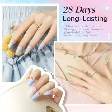 modelones Nail Polish Set 12 Pcs All Seasons Skin Tones Popular Neutral Color Polish Set, Nude Brown Nail Kit Collection for Nail Art Salon Classic Collection Gift for Women