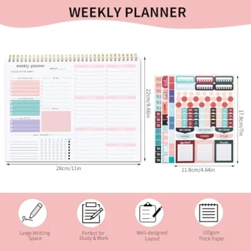 Weekly Planner with Habit Tracker for Home and Work